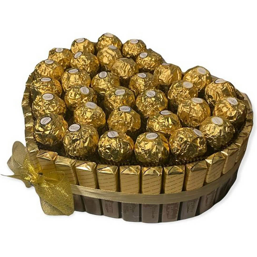 Coeur de Ferrero et Chocolats Merci Coeur de Ferrero et Chocolats Merci