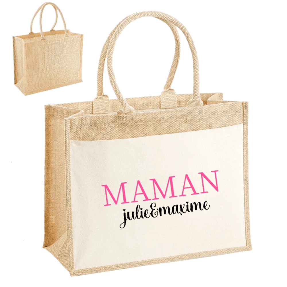 Sac de Jute Phrase Nom (1) Sac de Jute Phrase Nom 1 | The Luxury Box