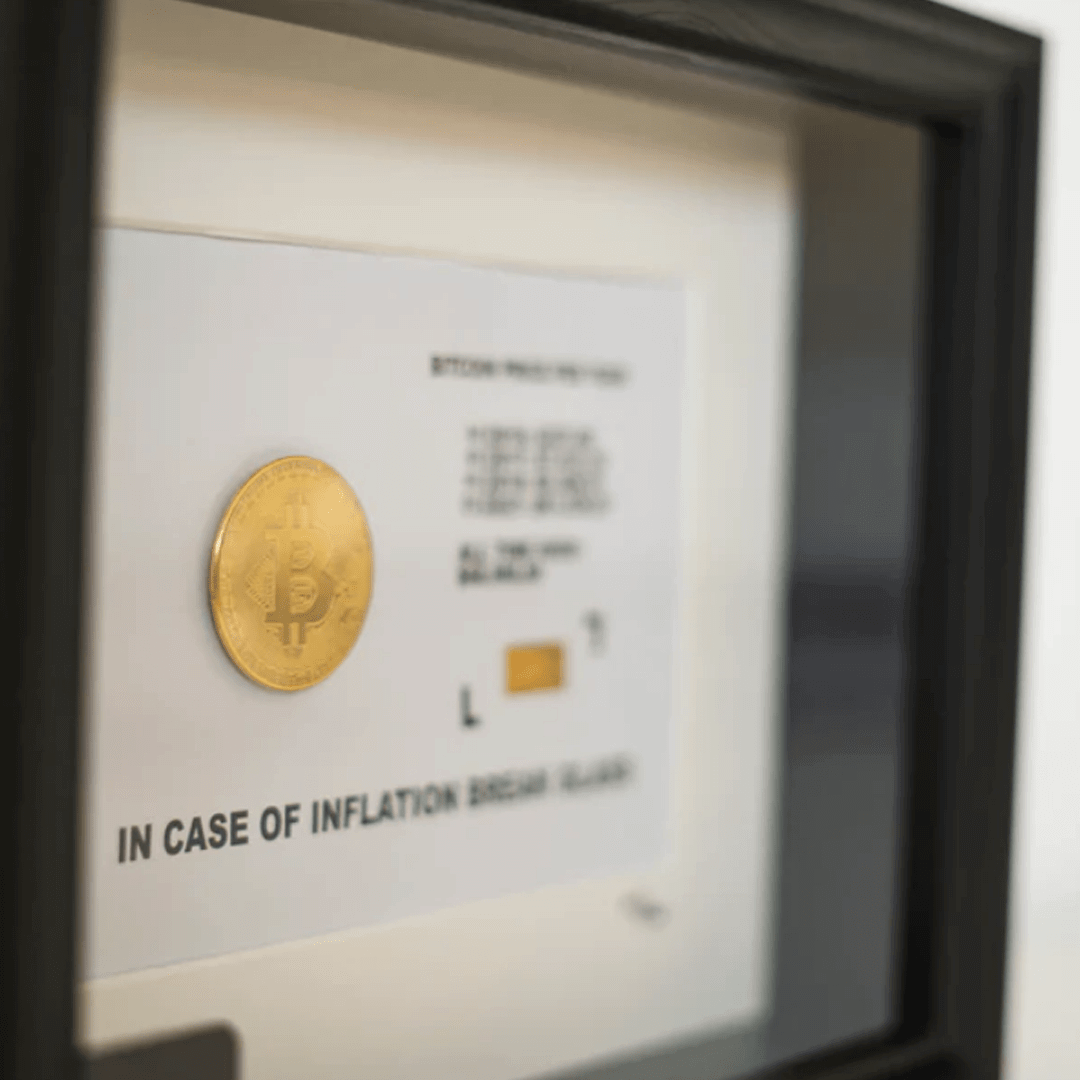 IN-CASE-OF-INFLATION-BITCOIN-FRAME IN CASE OF INFLATION BITCOIN FRAME | The Luxury Box