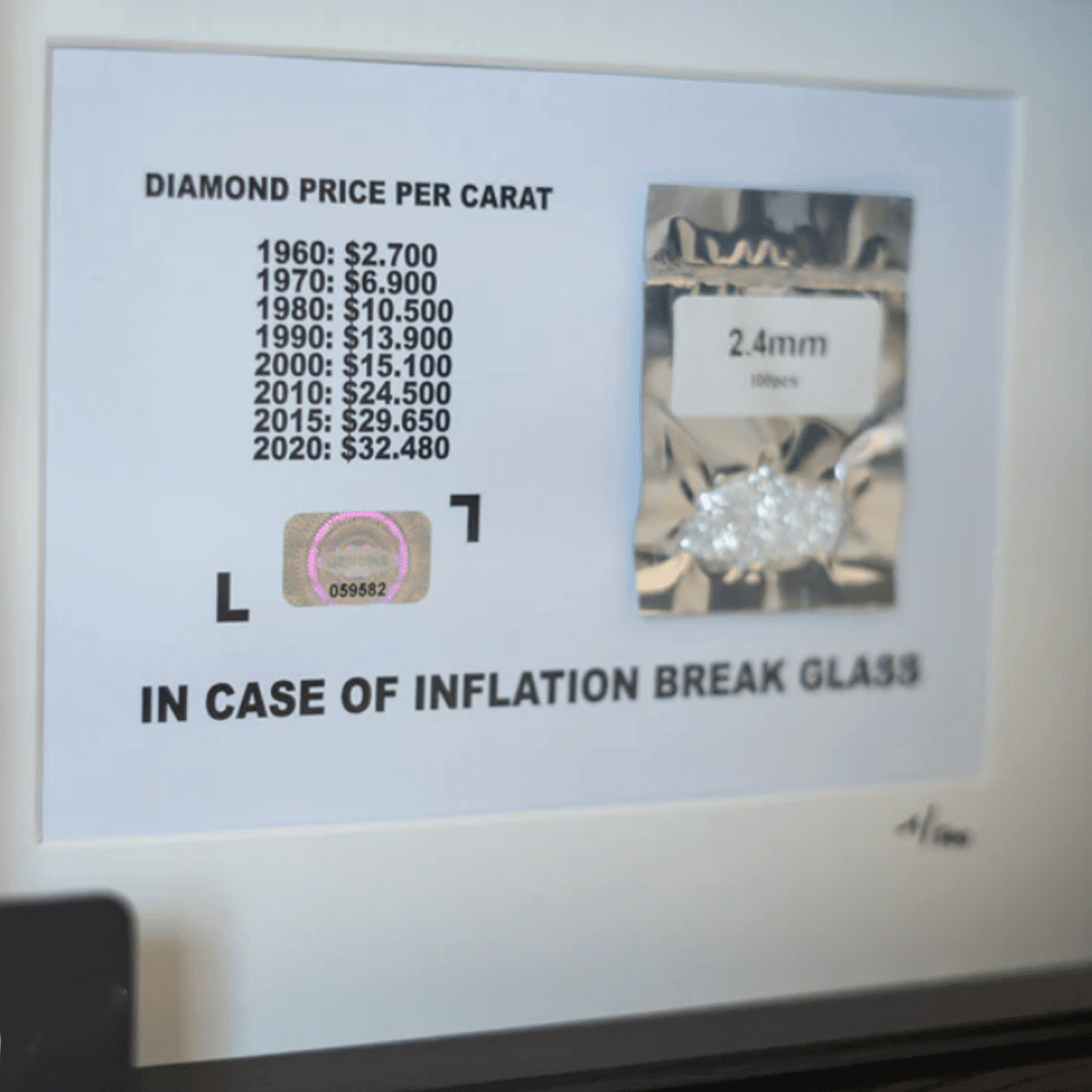 IN-CASE-OF-INFLATION-DIAMONDS-FRAME-2 IN CASE OF INFLATION DIAMONDS FRAME 2 | The Luxury Box