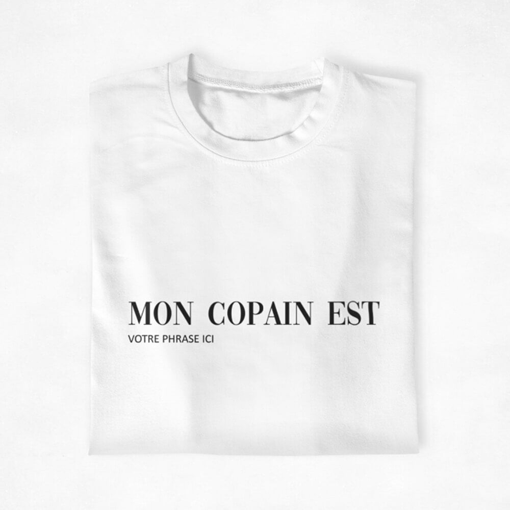 T-shirt-Couple-Mon-Copain-Ma-Copine-a-personnaliser-2 T shirt Couple Mon Copain Ma Copine a personnaliser 2 | The Luxury Box