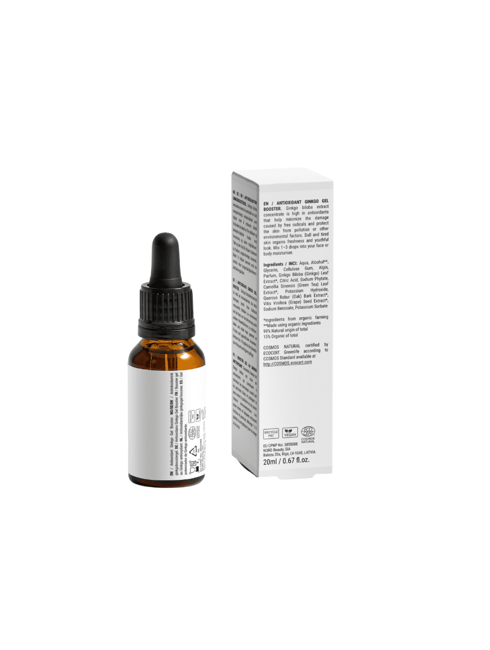 Gel Booster au ginkgo antioxydant, 20 ml (6) Gel Booster au ginkgo antioxydant 20 ml 6 | The Luxury Box