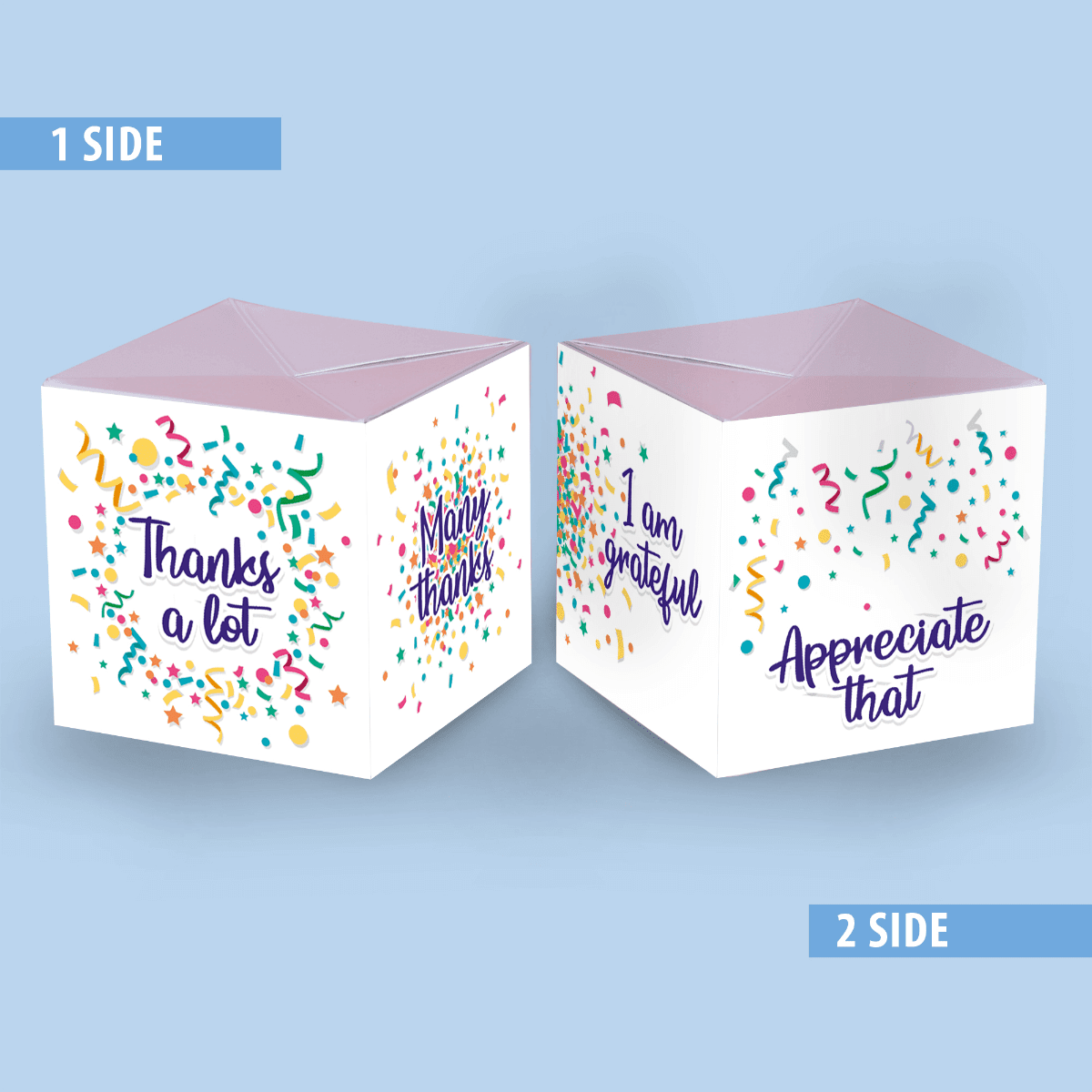 Thank you2 Carte Surprise Explosion de confettis