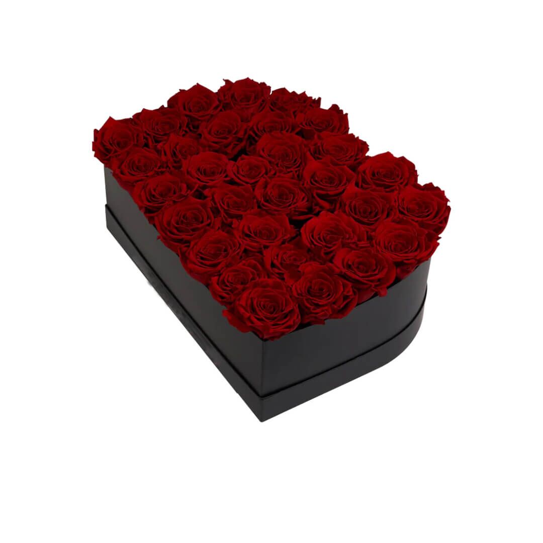 B_red Coffret de fleurs éternelles lettre