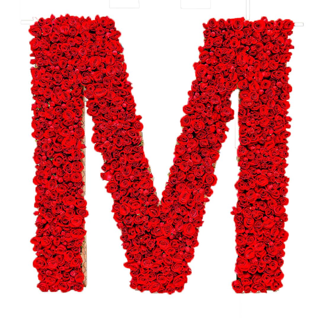 Giant Letter (2) Coffret de fleurs Lettre