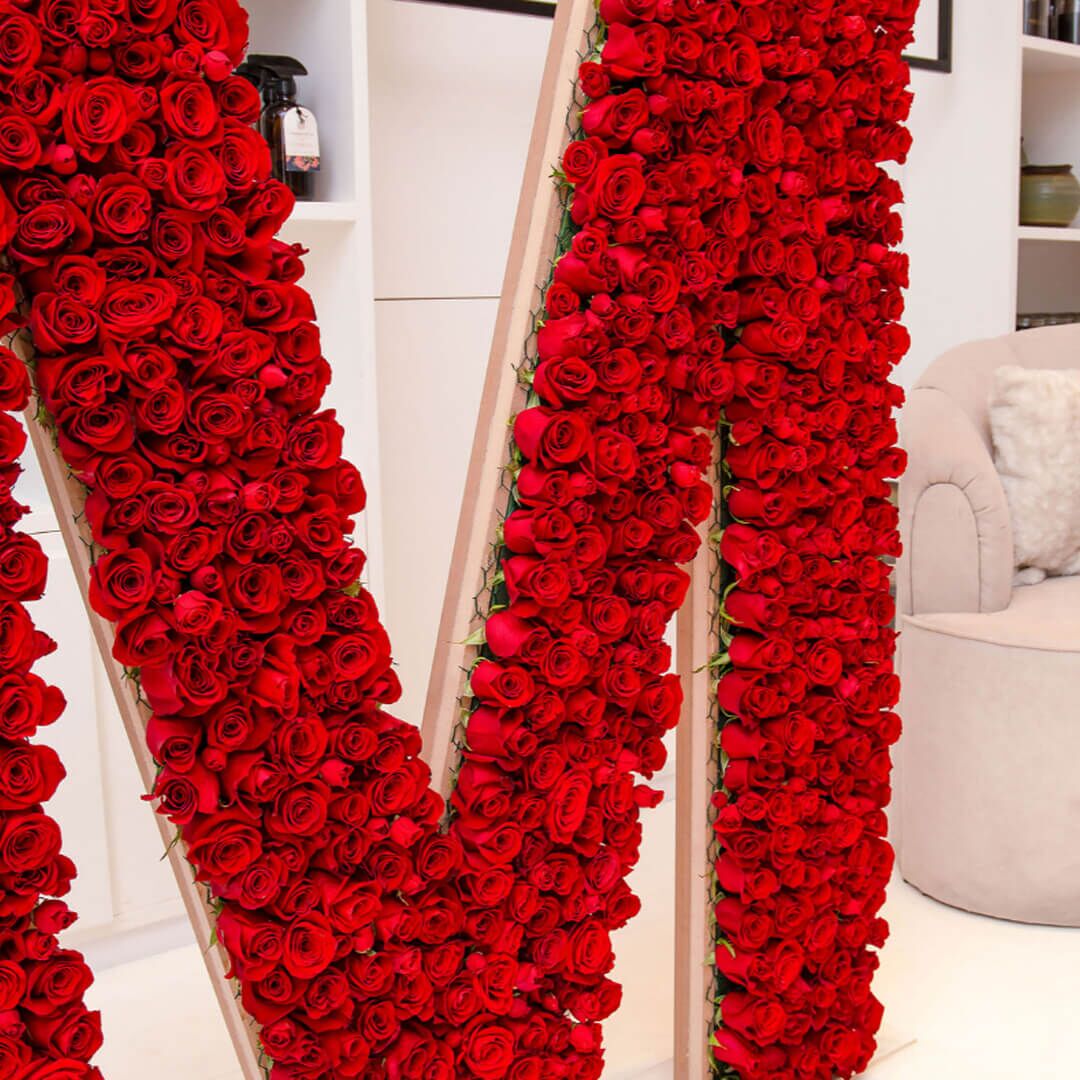 Giant Letter (3) Coffret de fleurs Lettre