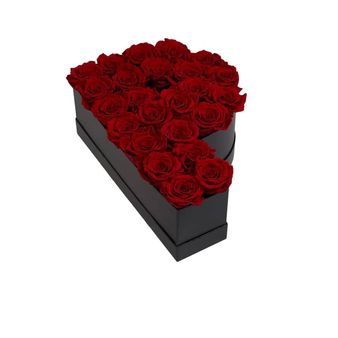 P_red Coffret de fleurs éternelles lettre