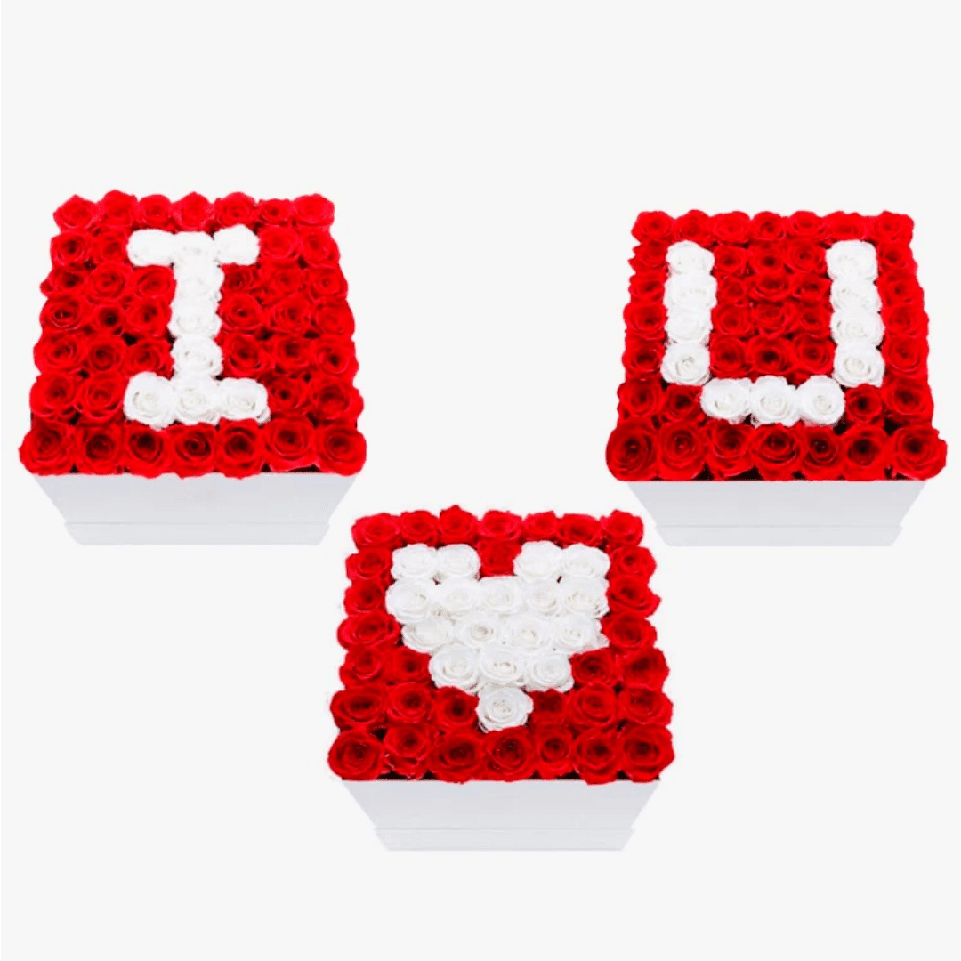 Coffret de fleurs I Love You Coffret de fleurs I Love You