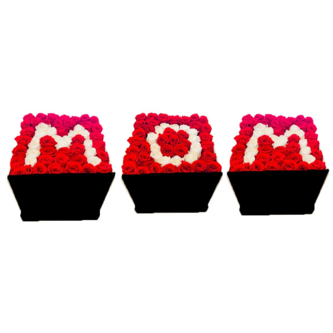 Pack Mom - Lettre (1) Coffret de fleurs Mom