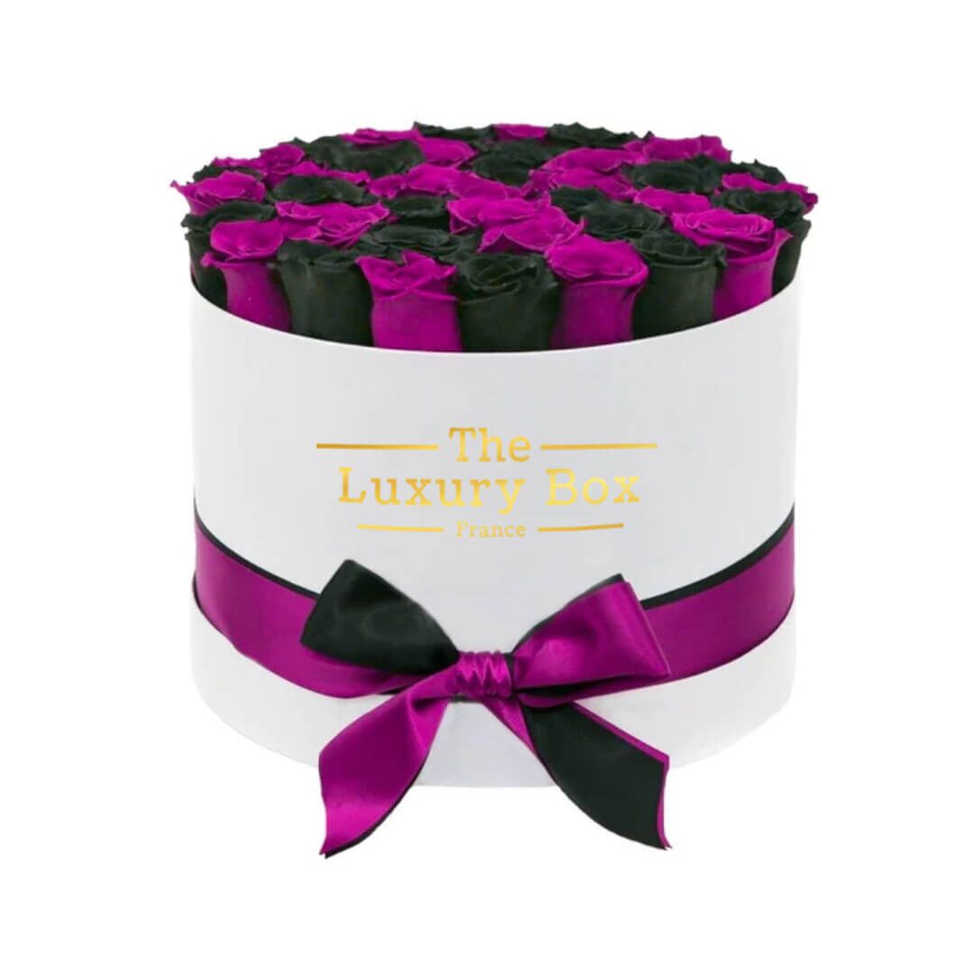 Cercle de roses éternelles - The Luxury Box (61) Commander/Acheter un coffret de roses éternelles mauve