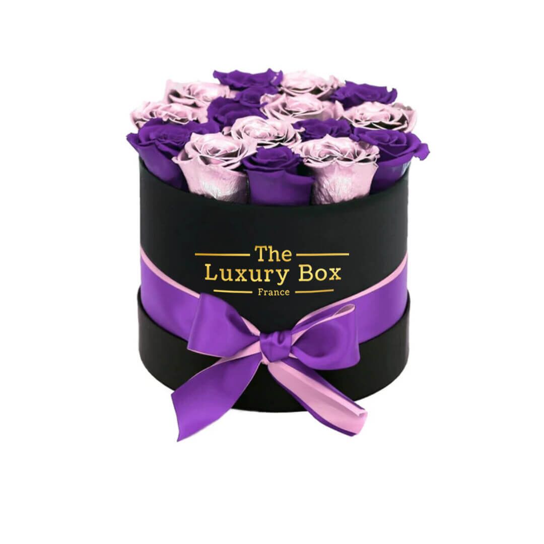 Cercle de roses éternelles - The Luxury Box (63) Commander/Acheter un coffret de roses éternelles mauve