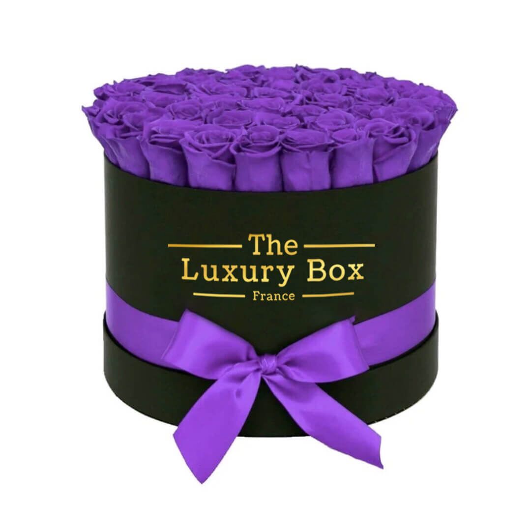Cercle de roses éternelles - The Luxury Box (66) Commander/Acheter un coffret de roses éternelles mauve