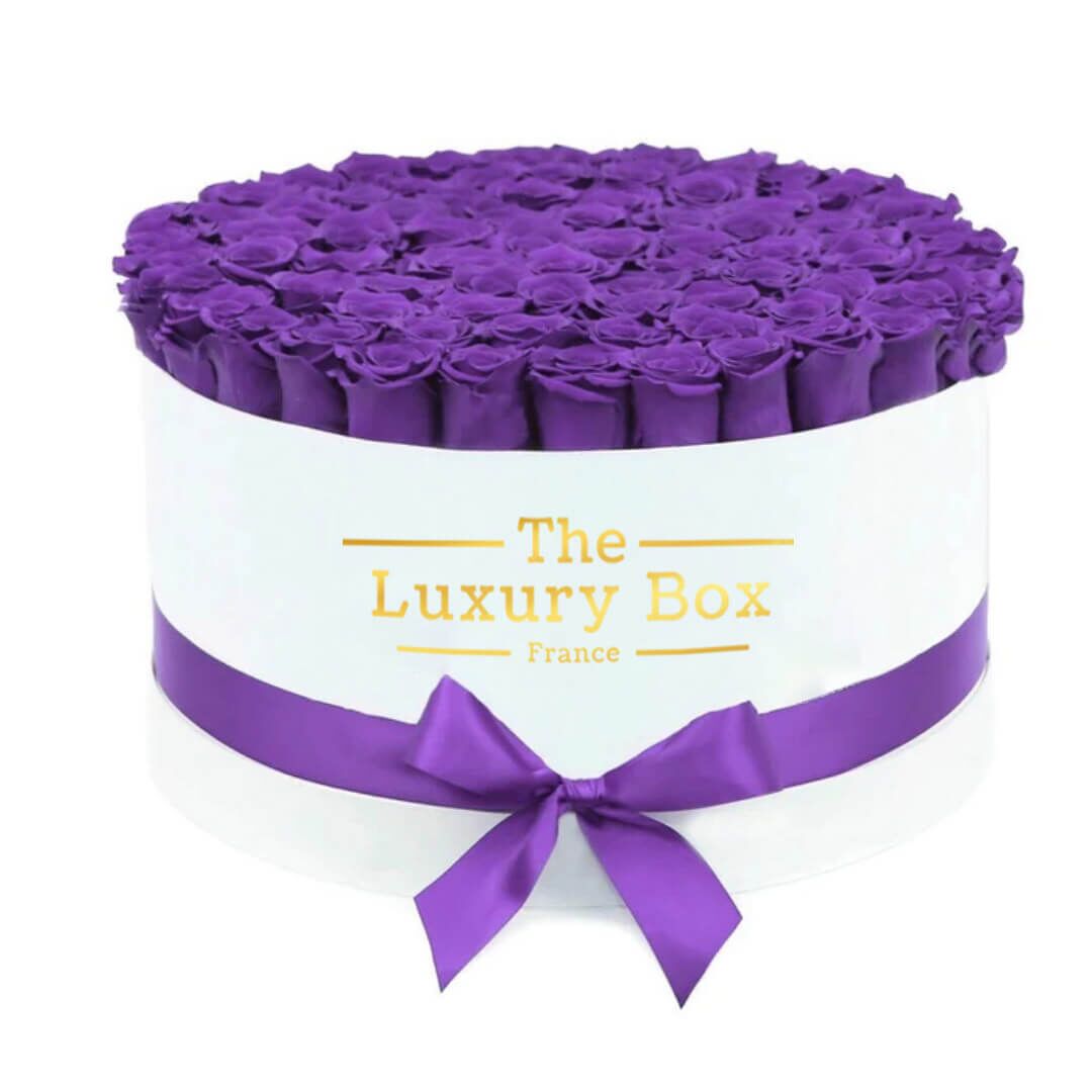 Cercle de roses éternelles - The Luxury Box (67) Commander/Acheter un coffret de roses éternelles mauve